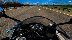 Покатушки на Yamaha R1 - У братишки первый сезон, едем очень аккуратно!