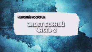 Николай Костерин - Завет Божий. (Часть 2) (13.04.2025)