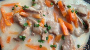 Бефстроганов на йогурте