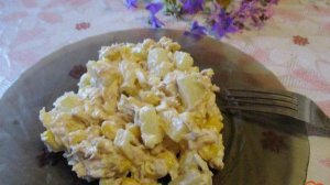 Салат с ананасом и курицей