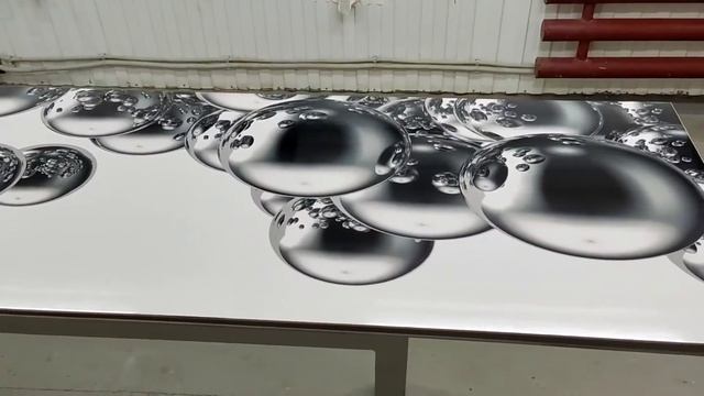 Кухонный фартук (стеновая панель) на основе МДФ глянцевое покрытие.