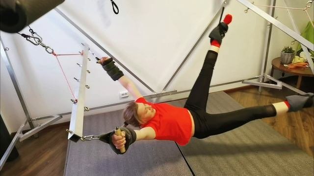 Тренировка на тренажёре 
