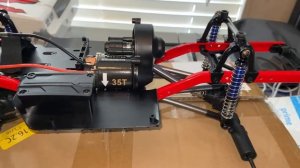 Injora Rc SCX10.2 Assembled Chassis with Wheels rc car