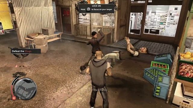 "SLEEPING DOGS DEFINITIVE EDITION" WALKTHROUGH,GAMEPLAY MARKET SHAKEDOWN-PART 1 NO HEALTH UPGRADE