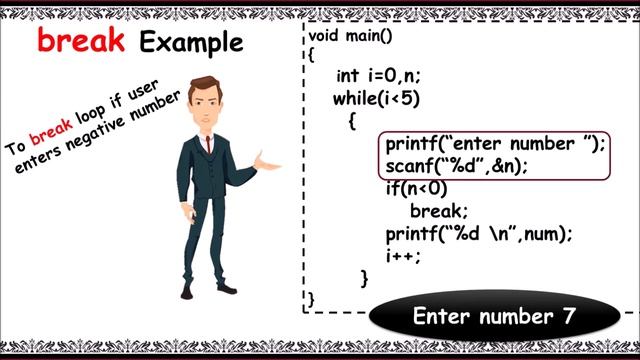 break and continue in c||Example program||Learn c programming syntax ||3 minutes master||Neverquit