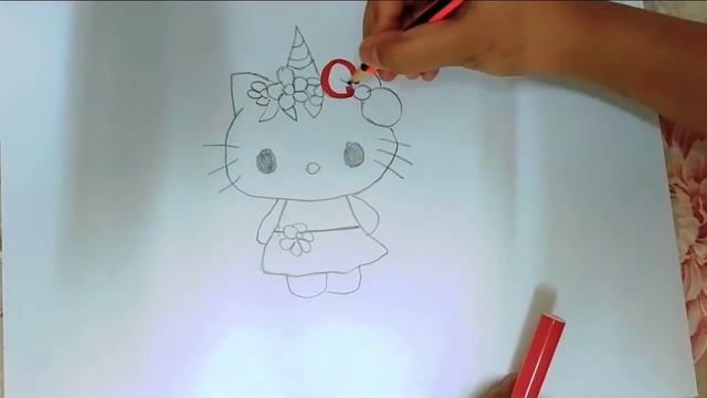 how to draw a unicorn 🦄 hallo kitty (art prity 99) смотреть онлайн