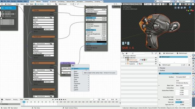 [022] Blender 2.80 - Nanotech Suit [EEVEE] WARNIG - LIGHT THEME :P