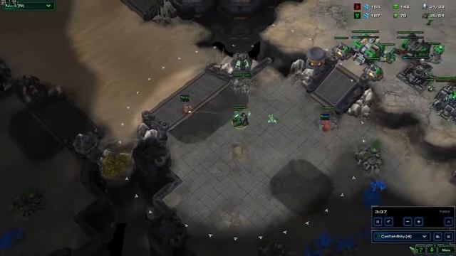 SC2 LotV Beta: TvP - Cyclone stays locked on Adept after teleporting.