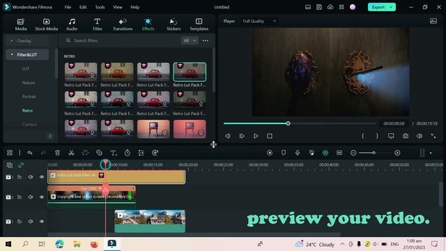 HOW TO REMOVE A GREEN SCREEN USING CHROMA KEY | Filmora 12 смотреть онлайн
