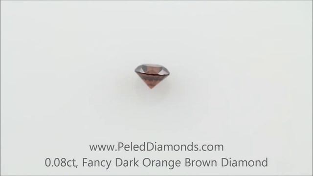 Fancy Dark Orange Brown Diamond, 0.08 carat смотреть онлайн