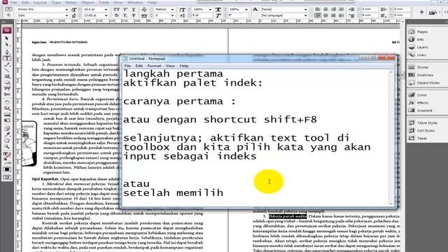 Tutorial Cara Membuat Indeks di Indesign
