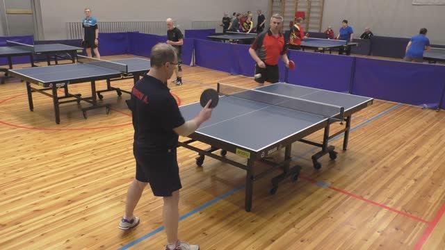 отбор Чирков А. (641) - Белянинов И. (321) 12.04 Ветеранский турнир по настольному теннис Псков