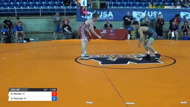 Junior FS 126 Round of 64 - Duncan McCain IA vs. Augustine Facundo MI
