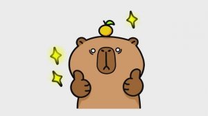 Как легко и просто нарисовать поддерживающую тебя капибару