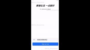 1  Регистрация на Alipay