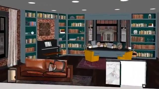 Bohemian Loft Apartment Design- Sketchup смотреть онлайн