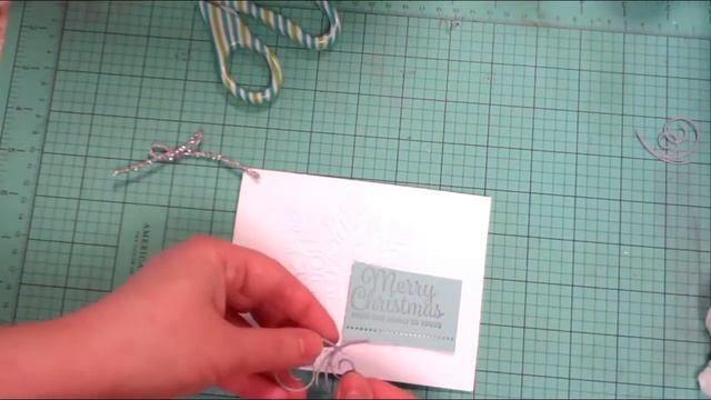 Quick Snowflake Christmas Card Stampin' Up! Winter Wonder Embossing Folder