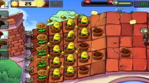 Уровень -2, Крыша, Растения против Зомби