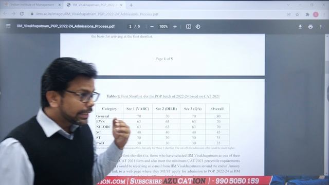 IIM Vishakhapatnam Phase 1 Calls out |  Selection Criteria  Admissions process of Baby IIMs
