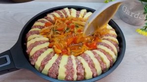 Рецепт с фаршем удивит всех. Семья останется довольна фантастическим вкусом этого блюда_