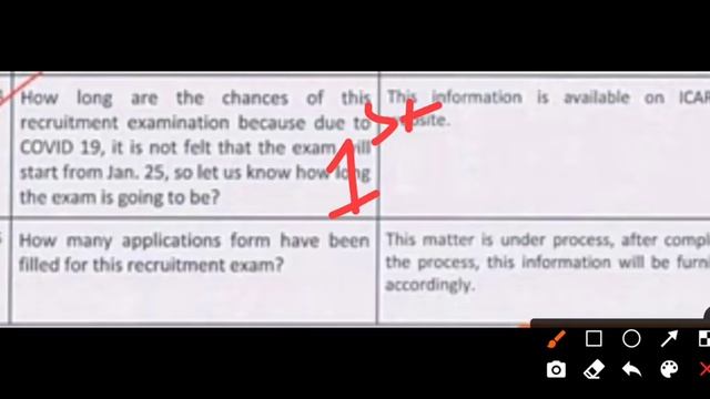 ICAR Technician (T-1) RTI reply
