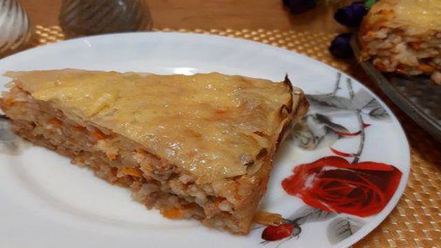 Запеканка капустная с фаршем