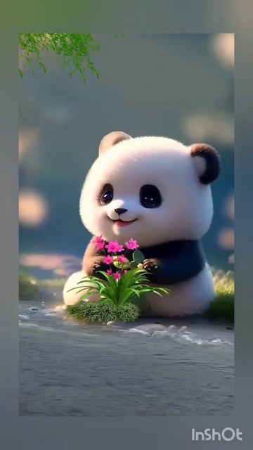Cute Panda animal animation/ mesmering смотреть онлайн