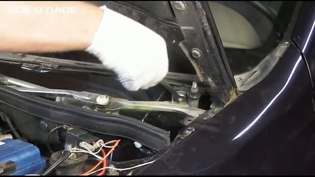 4 Замена трапеции и моторчика стеклоочистителя смотреть онлайн