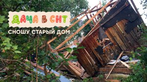 Дача в СНТ - Снос старого дома