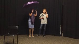 Этюд Встреча на остановке