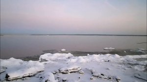Рассвет на Онежском озере.