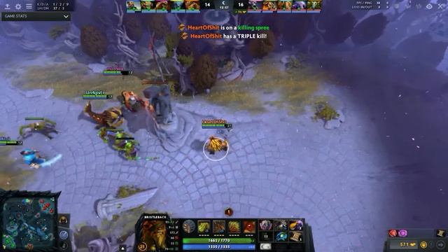 Dota 2 Wtf bristleback Funny Part смотреть онлайн