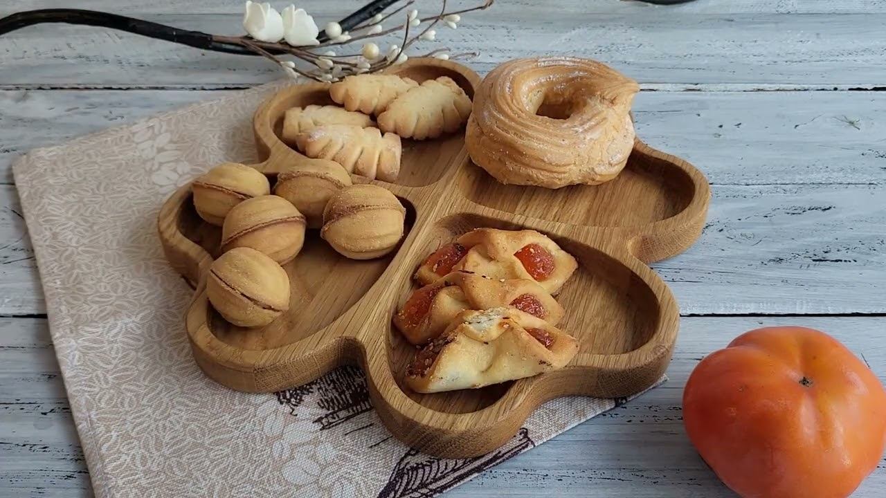 Менажница из дерева клевер