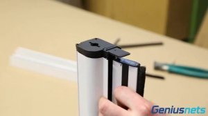 Рулонная москитная сетка System43 вертикальный сдвиг  Сборка