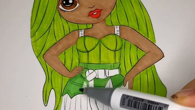 Coloring | Karma | Rainbow High | Neon Green смотреть онлайн