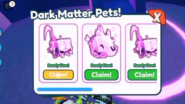 Collecting my dark matter pets 🤩🥳 #fypシ #petsimulator #roblox #petsimulatorx #darkmatter