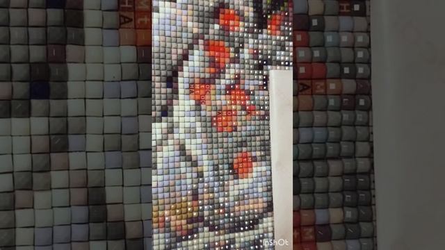Алмазная мозаика. Часть 1. Белочка и снегирь #алмазнаявышивка #алмазнаямозайка #рукоделие