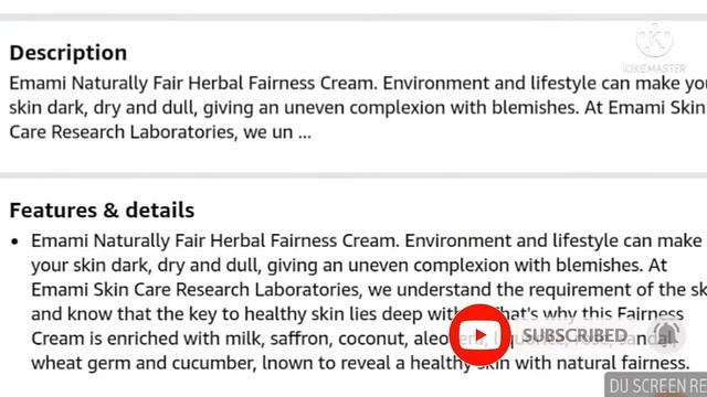 VALID Emami Naturally Fair EVERYDAY RADIANCE Herbal Fairness Cream || best fairness cream смотреть онлайн