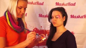 Аквагрим. Как нарисовать узоры-сердце