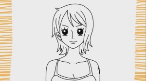 Как нарисовать девушку Нами в One Piece I шаг за шагом