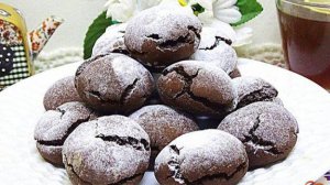 Шоколадное печенье  *Трещинки*