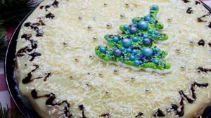 Бисквитный торт с заварным кремом