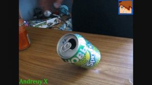 Фокус с бутылкой из под жестяной бутылки  0.33.Это физика детка.