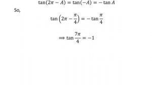 Solve tan x = -1