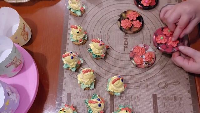 Зефирные цыплята и цветы к Пасхе. Час работы за 3 минуты.