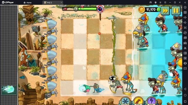 Растение против Зомби 2/PvZ2 Adventure Big Wave Beach Day 8/Большая Пляжная Волна День 8 смотреть онлайн