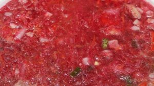 Свекольный борщ с куриным мясом