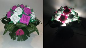 Светильник из изолона.Светильник из фоамирана.Красивая роза за 5 минут.Роза из фоамирана за 5 минут