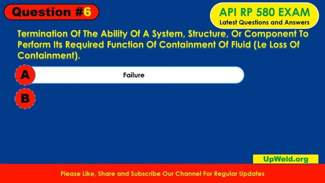 Top 10 Latest API RP 580 - Risk Based Inspection - Question and Answers