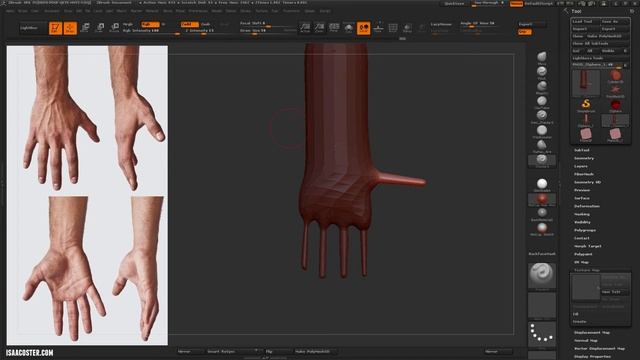 Introduction to Zbrush 14 - Hand 01 смотреть онлайн